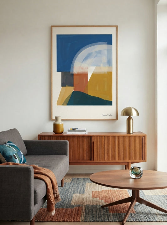 Balance Series | Minimalist Color Block Wall Art Poster