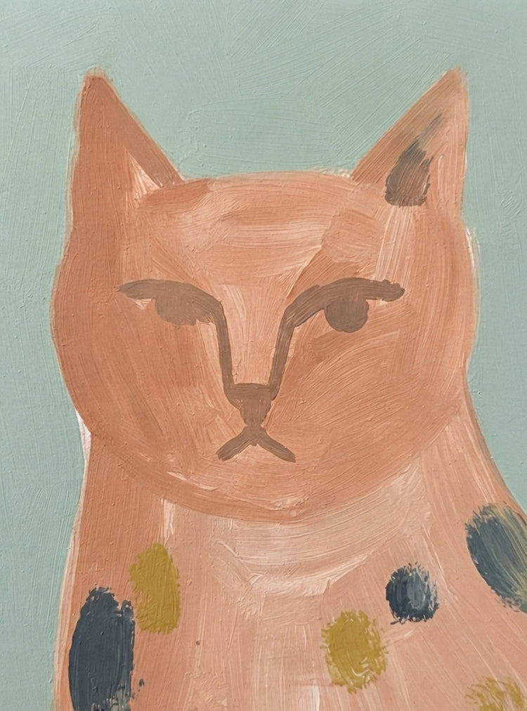   If you want it slightly more natural and less SEO-focused:  Cat Vision – expressive fine art cat prints by Francis Phylae  My pick: the second one. It accurately describes the image and collection without keyword stuffing.