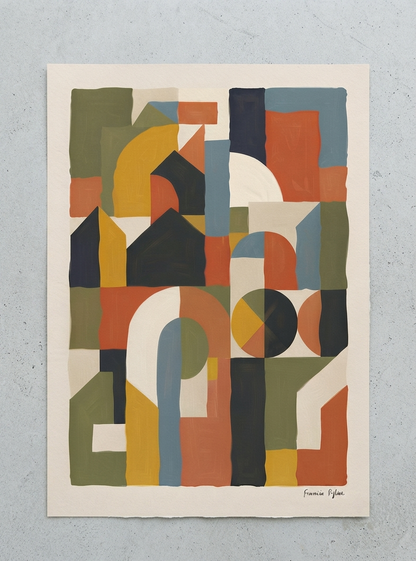 Habitat No. 03 | Abstract Geometric Print