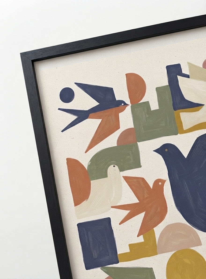 Wings of Geometry | Century Modern Bird Art Print