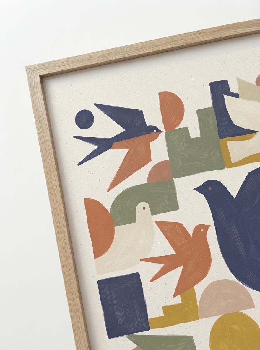 Wings of Geometry | Century Modern Bird Art Print
