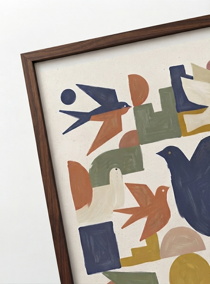 Wings of Geometry | Century Modern Bird Art Print