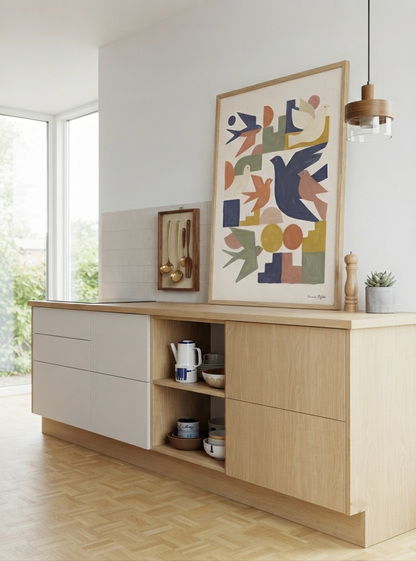 Wings of Geometry | Century Modern Bird Art Print