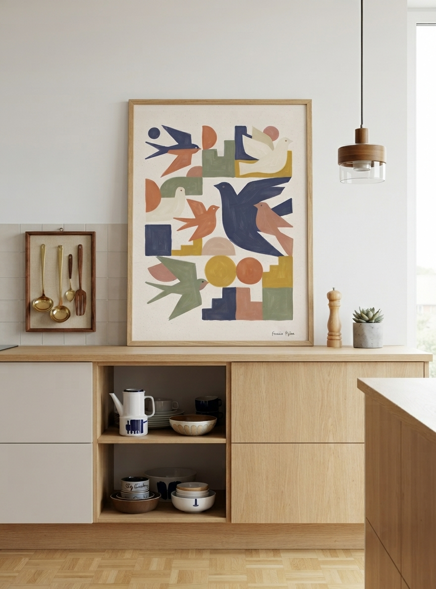 Wings of Geometry | Century Modern Bird Art Print
