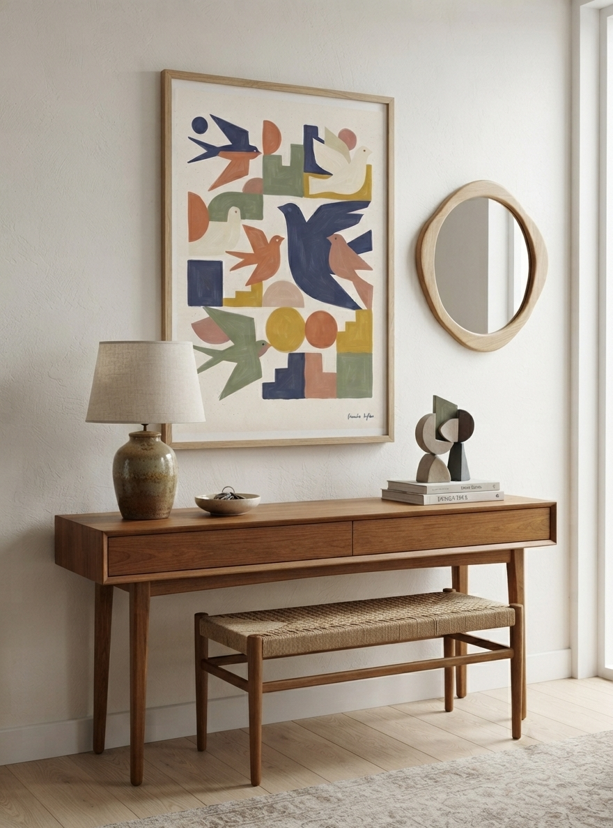 Wings of Geometry | Century Modern Bird Art Print