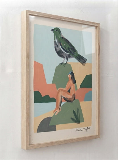 Bird & Being | Contemporary Abstract Bird Art Print