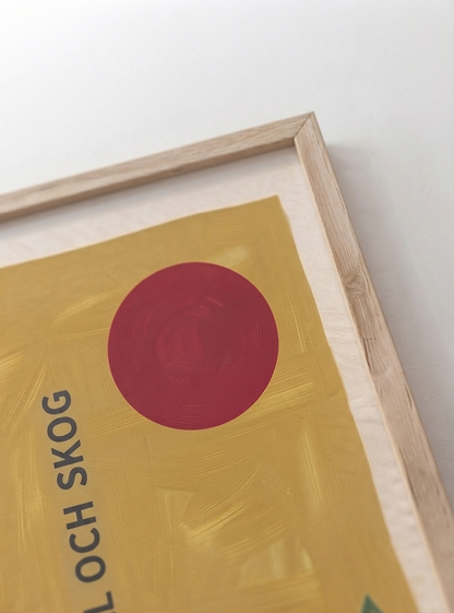 Fjäll Och Skog | Scandinavian Forest Landscape Poster