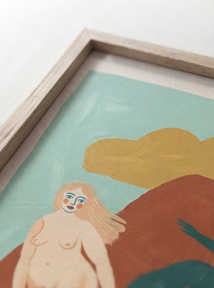 Nordic Muse | Mid-Century Modern Female Form Art Print
