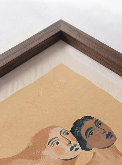 ENTWINED | Mid Century Modern Couple Art Print