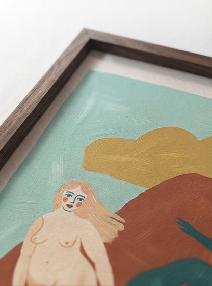 Nordic Muse | Mid-Century Modern Female Form Art Print