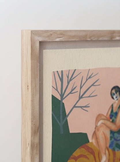 The Tiger’s Muse | Surrealist Figurative Art Print