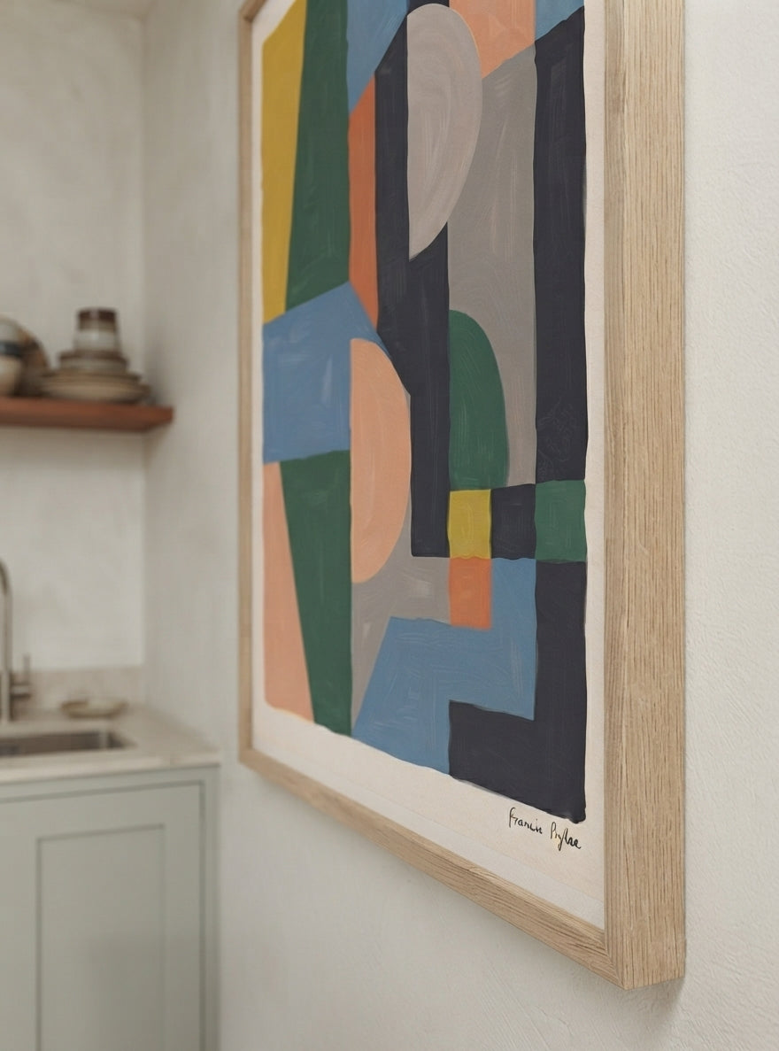 Quiet Geometry | Geometric Color Block Art Print