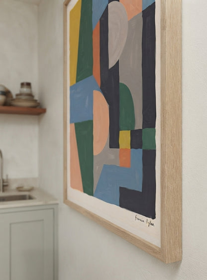 Quiet Geometry | Geometric Color Block Art Print