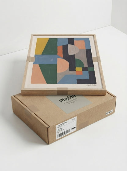 Quiet Geometry | Geometric Color Block Art Print