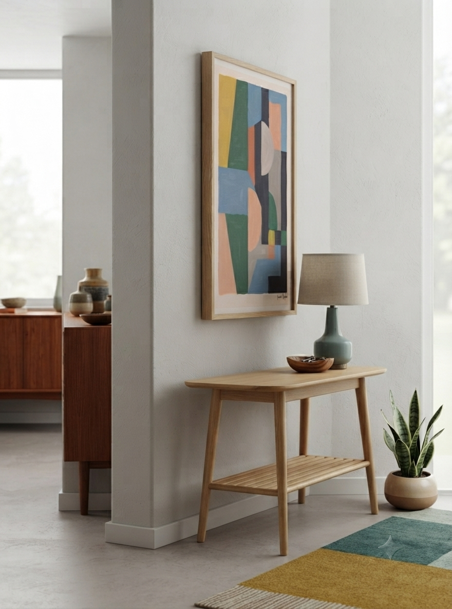 Quiet Geometry | Geometric Color Block Art Print
