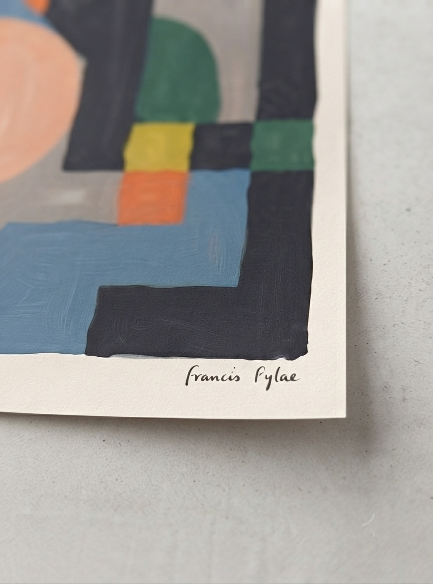 Quiet Geometry | Geometric Color Block Art Print