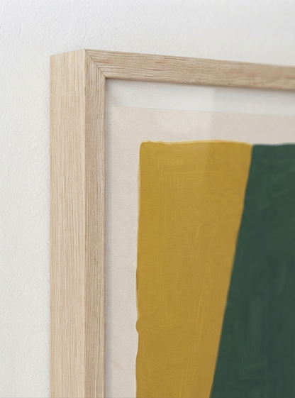 Quiet Geometry | Geometric Color Block Art Print