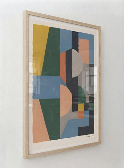Quiet Geometry | Geometric Color Block Art Print
