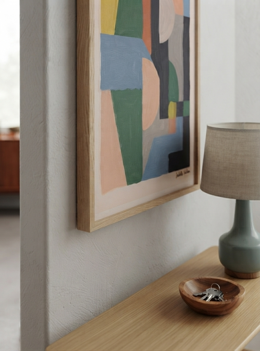 Quiet Geometry | Geometric Color Block Art Print