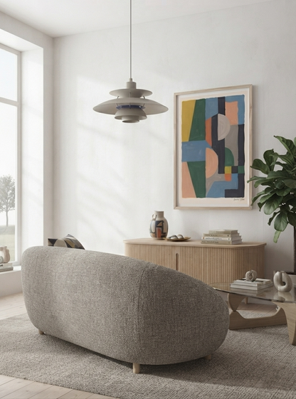 Quiet Geometry | Geometric Color Block Art Print