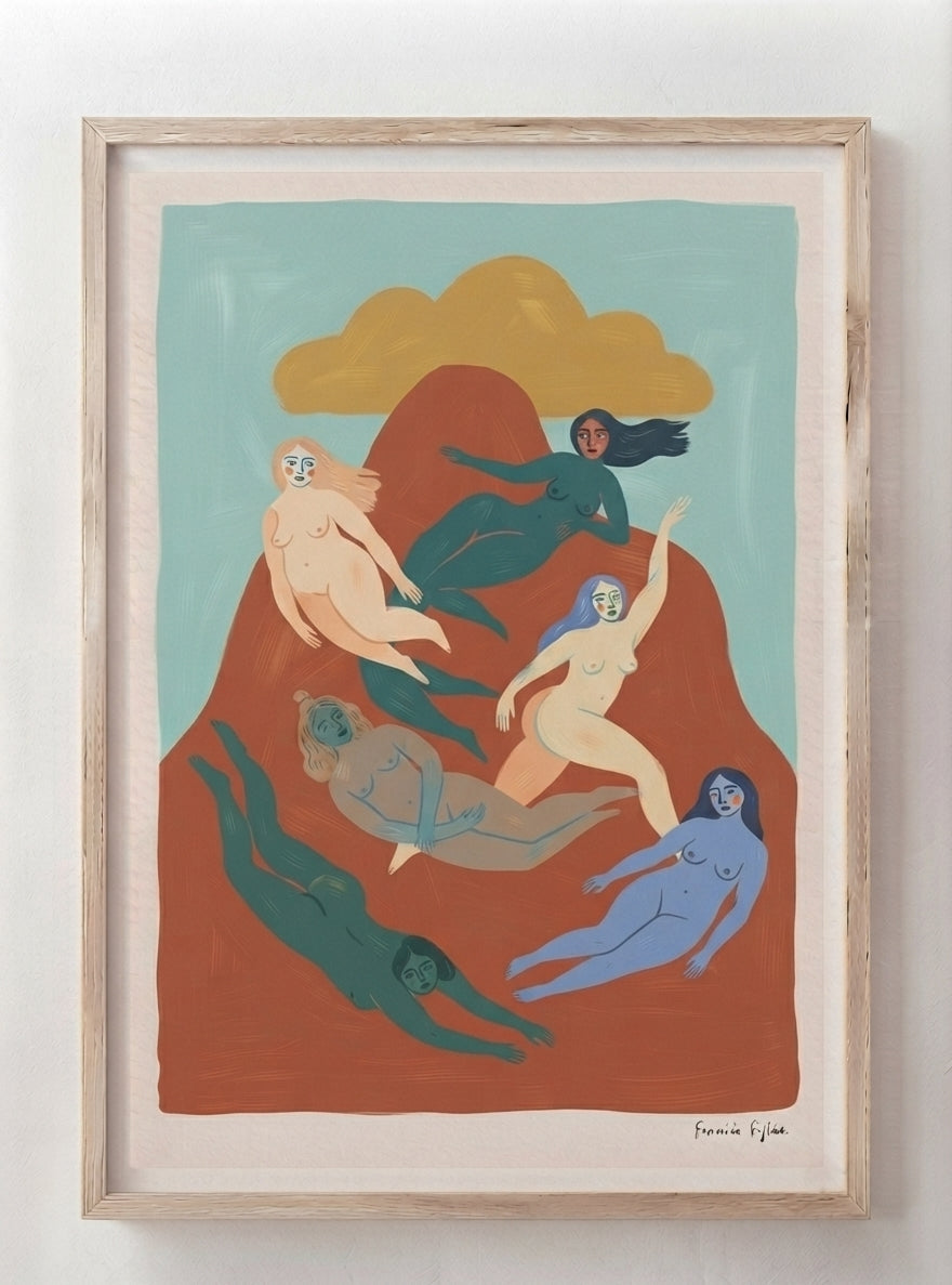 Nordic Muse | Mid-Century Modern Female Form Art Print