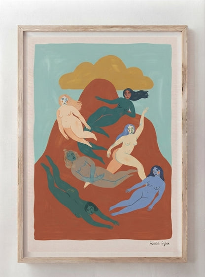Nordic Muse | Mid-Century Modern Female Form Art Print