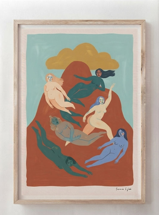 Nordic Muse | Mid-Century Modern Female Form Art Print