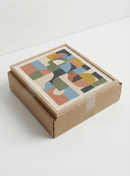 Habitat-no-06 | Mid-Century Modern Geometric Art Print
