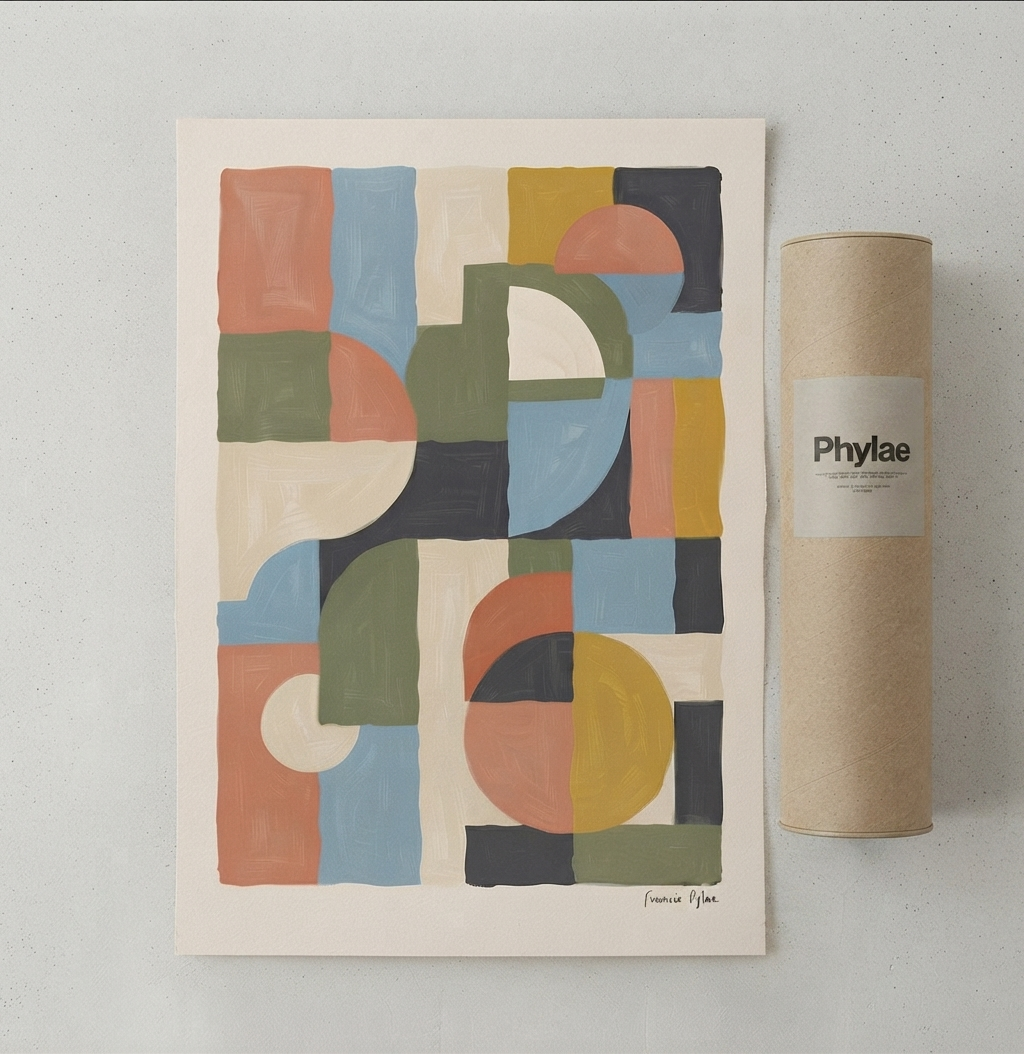 Habitat-no-06 | Mid-Century Modern Geometric Art Print