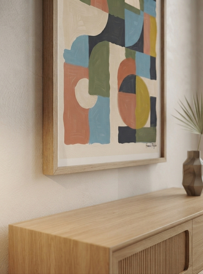Habitat-no-06 | Mid-Century Modern Geometric Art Print