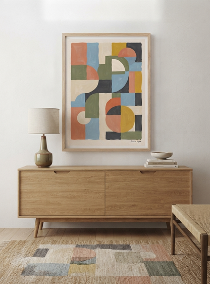 Habitat-no-06 | Mid-Century Modern Geometric Art Print