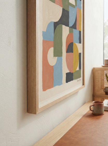 Habitat-no-06 | Mid-Century Modern Geometric Art Print