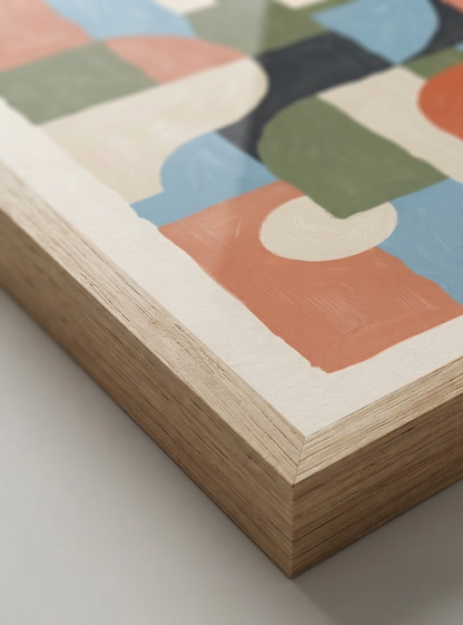 Habitat-no-06 | Mid-Century Modern Geometric Art Print