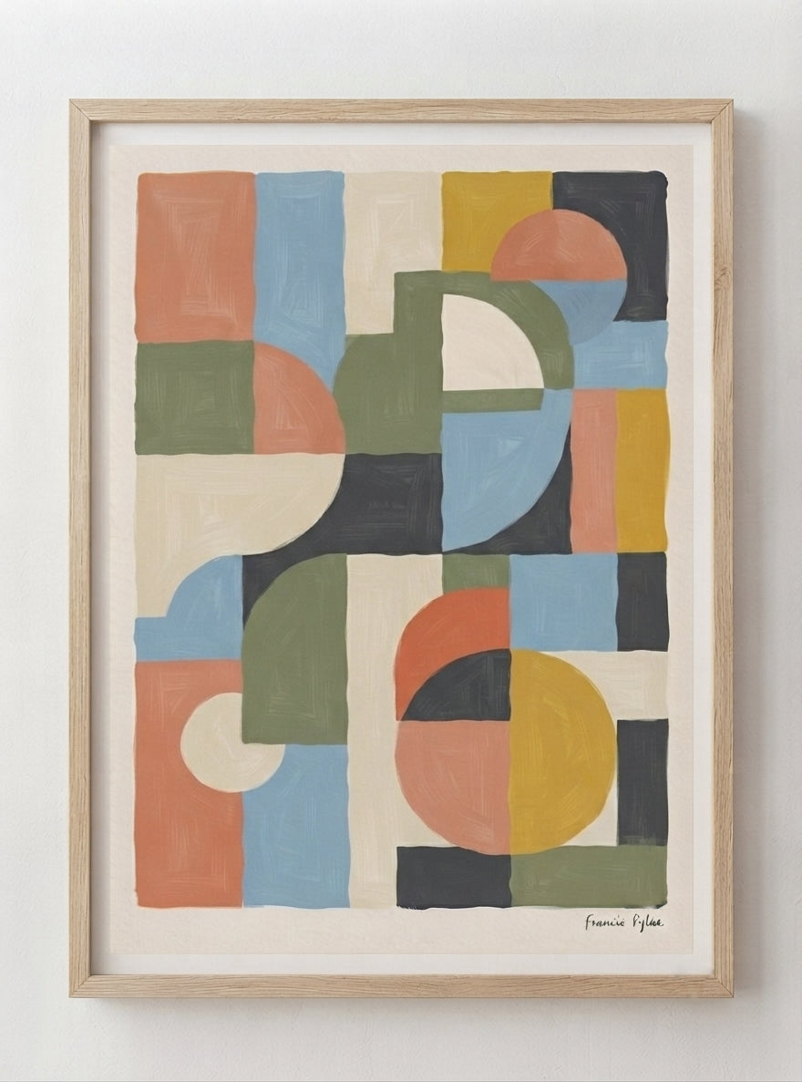 Habitat-no-06 | Mid-Century Modern Geometric Art Print