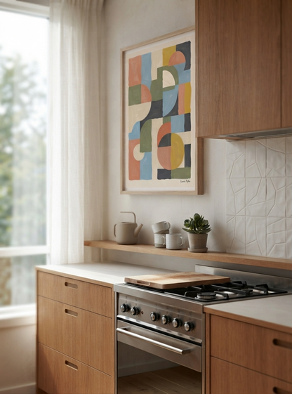 Habitat-no-06 | Mid-Century Modern Geometric Art Print