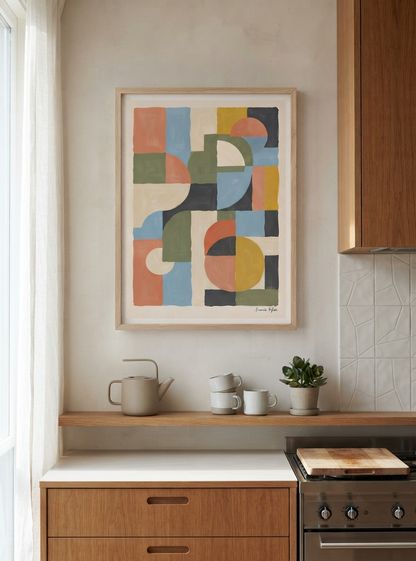 Habitat-no-06 | Mid-Century Modern Geometric Art Print