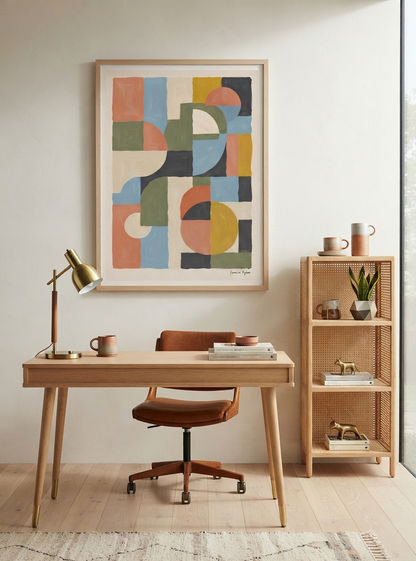 Habitat-no-06 | Mid-Century Modern Geometric Art Print