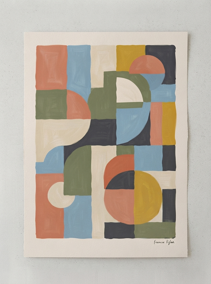 Habitat-no-06 | Mid-Century Modern Geometric Art Print