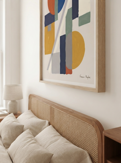 Bauhaus Harmony No.1 | Mid-Century Modern Geometric Shapes Poster