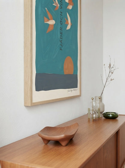 Fjader Och Vind | Mid-Century Bird Art Print