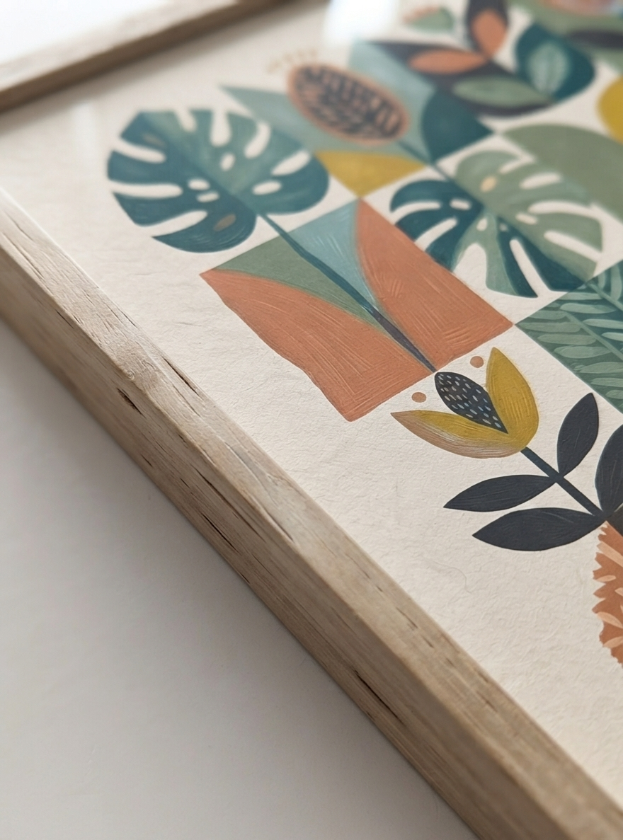 Modern Herbarium | Mid-Century Modern Botanical Art Print