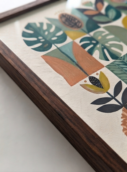 Modern Herbarium | Mid-Century Modern Botanical Art Print