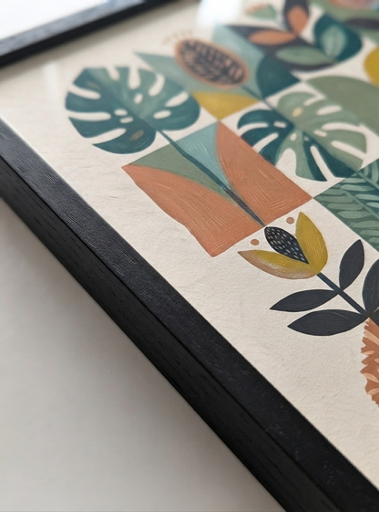 Modern Herbarium | Mid-Century Modern Botanical Art Print