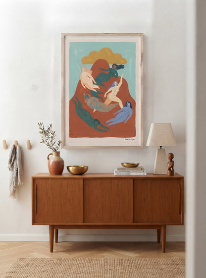 Nordic Muse | Mid-Century Modern Female Form Art Print