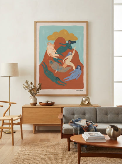 Nordic Muse | Mid-Century Modern Female Form Art Print