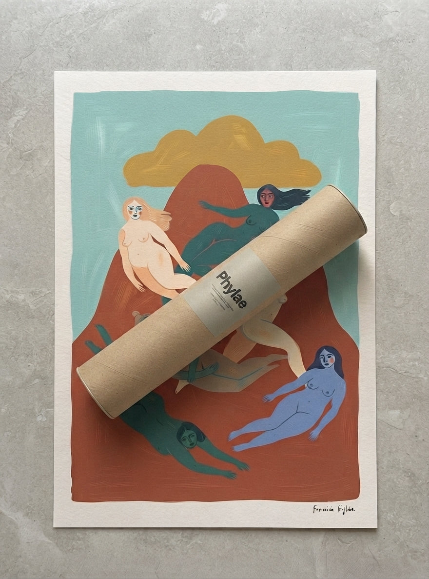 Nordic Muse | Mid-Century Modern Female Form Art Print