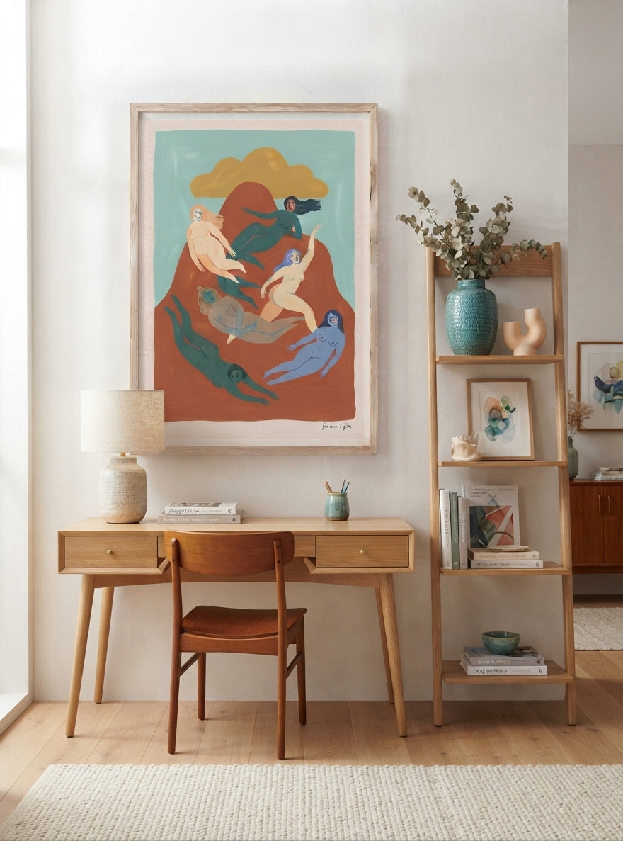 Nordic Muse | Mid-Century Modern Female Form Art Print