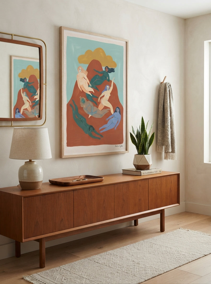 Nordic Muse | Mid-Century Modern Female Form Art Print