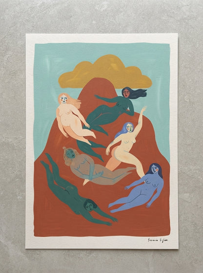 Nordic Muse | Mid-Century Modern Female Form Art Print