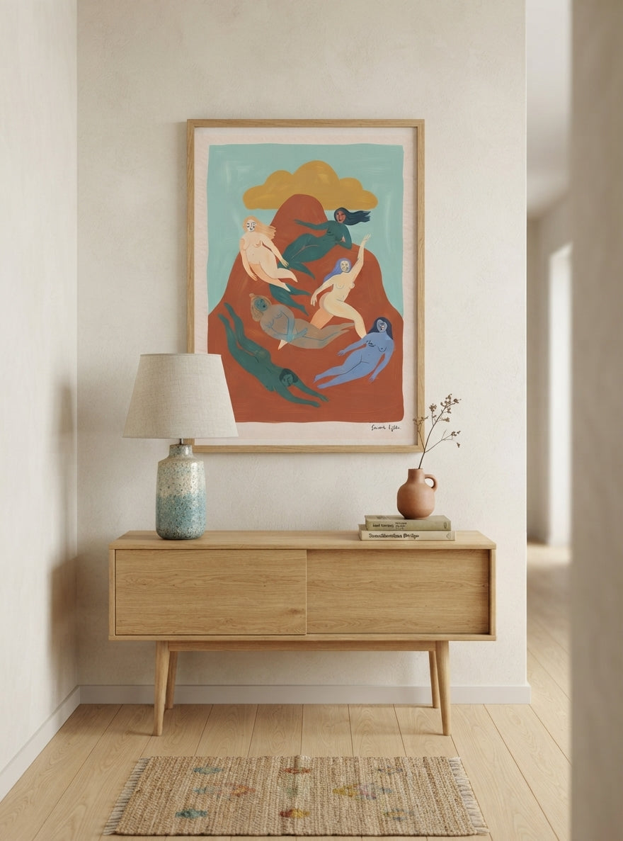 Nordic Muse | Mid-Century Modern Female Form Art Print